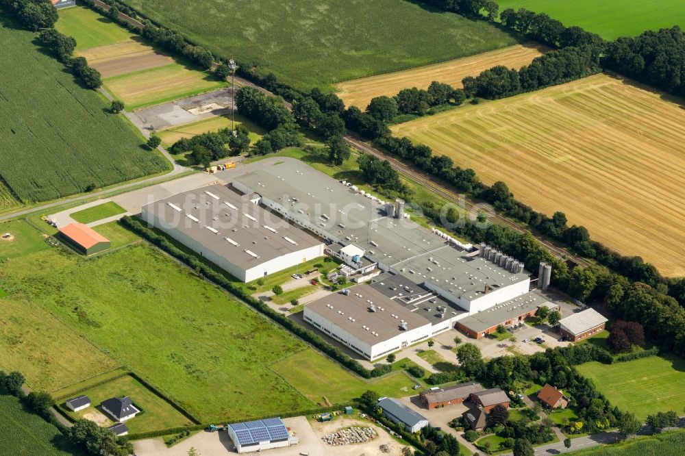 Luftbild Kutenholz - Firmengelände der RPC Verpackungen Kutenholz GmbH in Kutenholz im Bundesland Niedersachsen, Deutschland