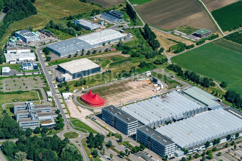 Bühl von oben - Firmengelände der Schaeffler Automotive Bühl GmbH & Co. KG in Bühl im Bundesland Baden-Württemberg, Deutschland