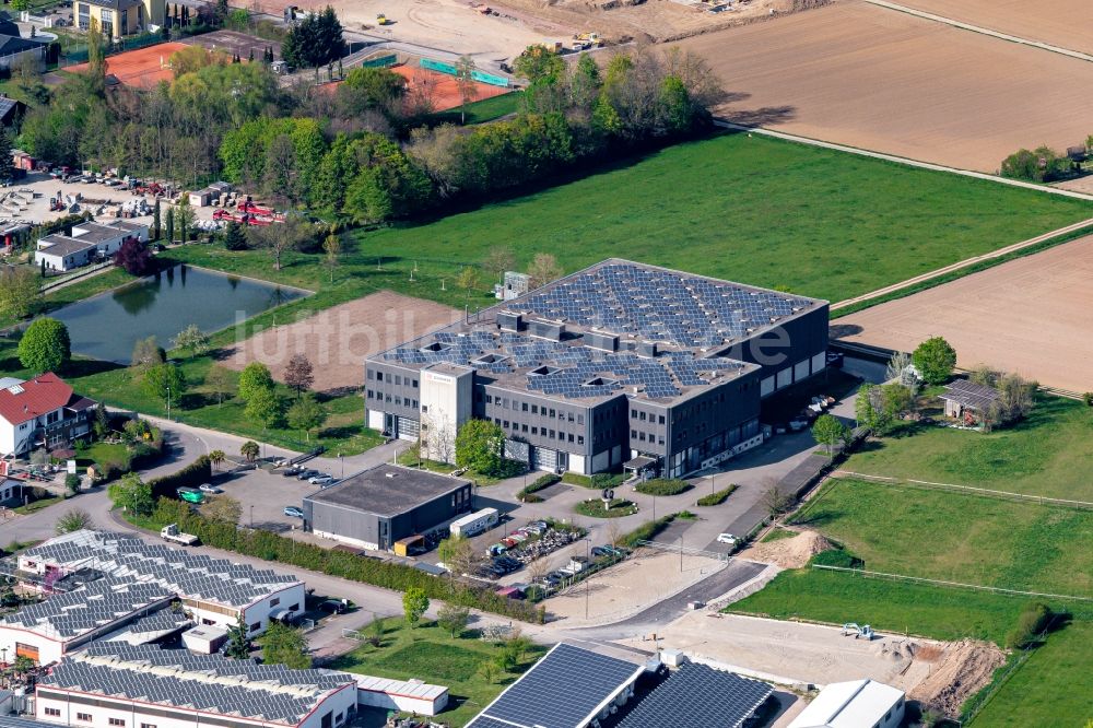 Malterdingen von oben - Firmengelände der DB Schenker Messelogistik in Malterdingen im Bundesland Baden-Württemberg, Deutschland