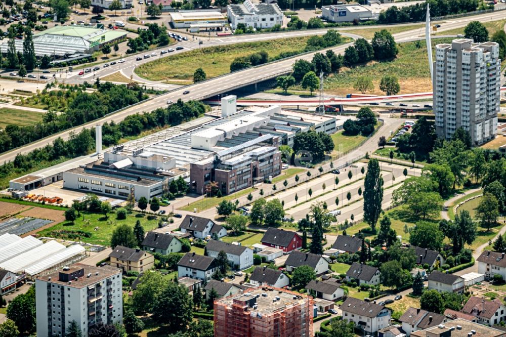 Luftbild Lahr/Schwarzwald - Firmengelände der Schneider Electric in Lahr/Schwarzwald im Bundesland Baden-Württemberg, Deutschland