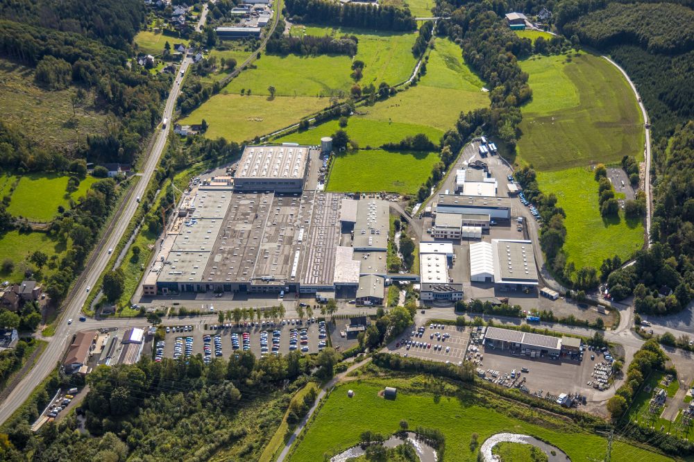 Luftaufnahme Tiefenhagen - Firmengelände der Schulte Home GmbH & Co. KG in Tiefenhagen im Bundesland Nordrhein-Westfalen, Deutschland