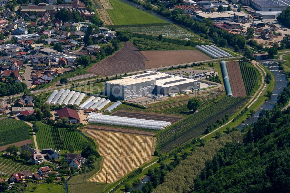 Waldkirch aus der Vogelperspektive: Firmengelände des SICK AG Distribution Center in Waldkirch im Bundesland Baden-Württemberg, Deutschland