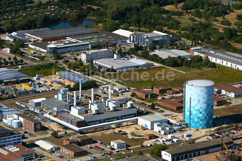 Luftbild Rostock - Firmengelände der Stadtwerke Rostock AG in Rostock im Bundesland Mecklenburg-Vorpommern, Deutschland