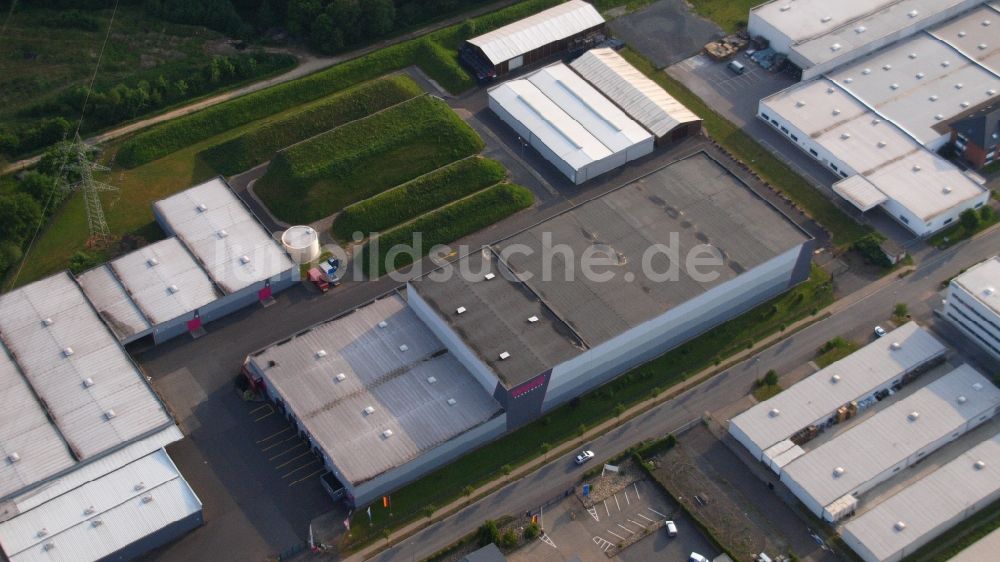 Eitorf aus der Vogelperspektive: Firmengelände der WECO Feuerwerk GmbH in Eitorf im Bundesland Nordrhein-Westfalen, Deutschland