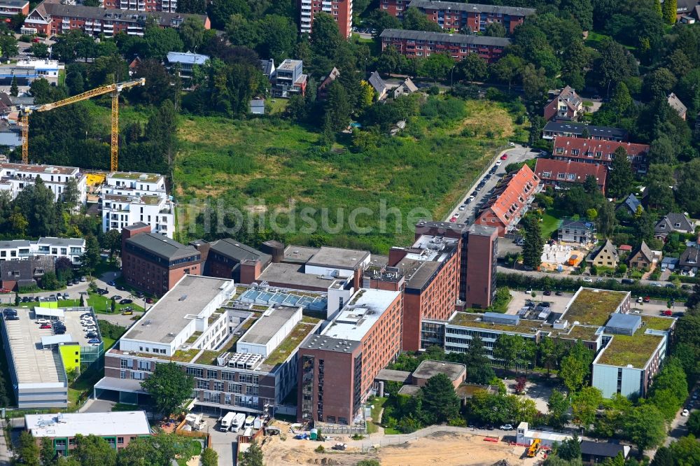 Luftbild Hamburg - Flächen - Abbruch und Entsiegelungsarbeiten neben dem Albertinen Krankenhaus zwischen Wogenmannsburg, Hogenfelderstraße und Süntelstraße in Hamburg, Deutschland