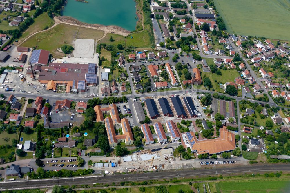 Friedland aus der Vogelperspektive: Flüchtlingsheim- und Asylunterkunft - Erstaufnahmelager - in Friedland im Bundesland Niedersachsen