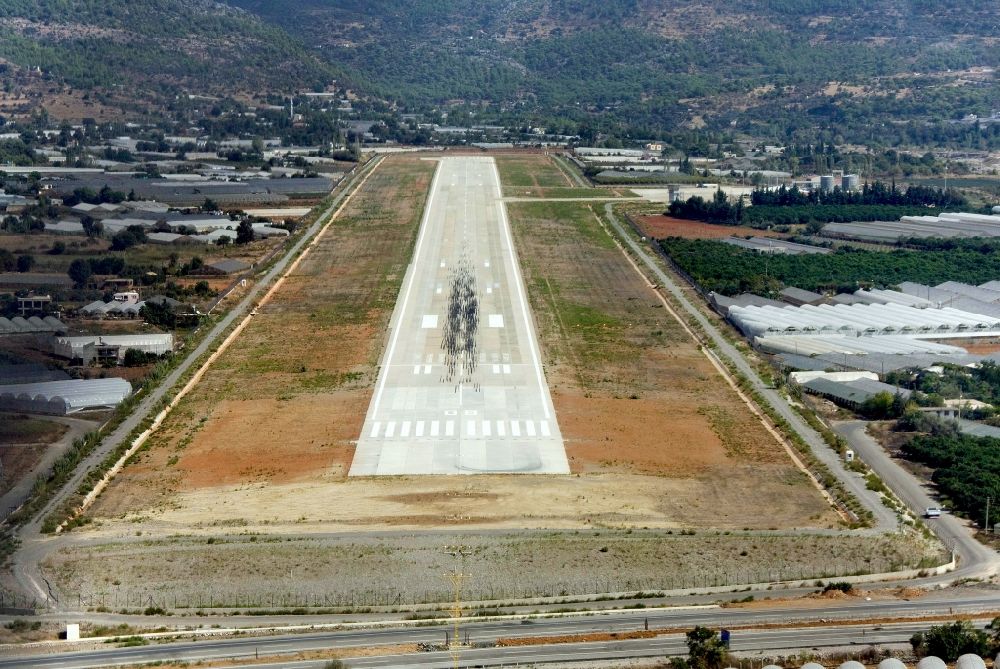 Luftbild Gazipasa - Flughafen / Airport Gazipasa in der Türkei