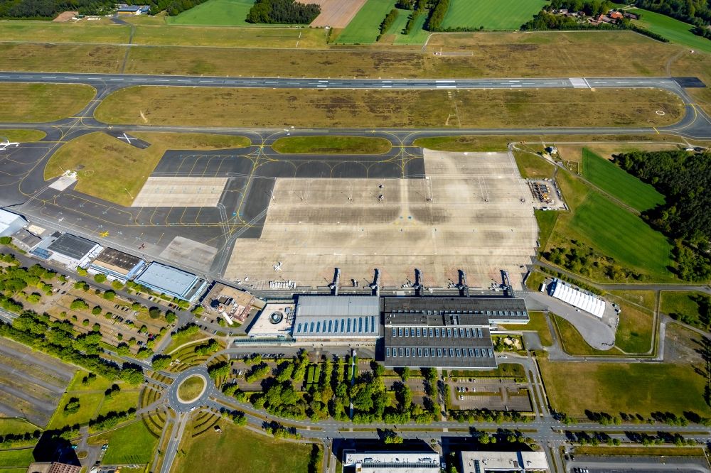 Luftbild Greven - Flughafen Münster/Osnabrück (FMO) in Greven im Bundesland Nordrhein-Westfalen, Deutschland