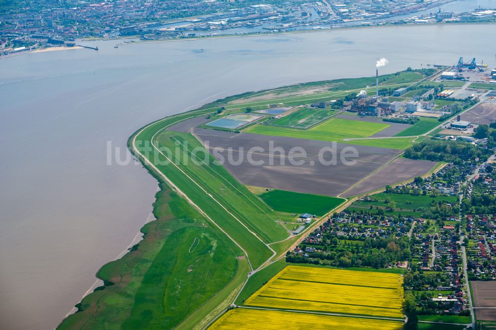 Nordenham aus der Vogelperspektive: Flugplatz Blexen in Nordenham im Bundesland Niedersachsen, Deutschland