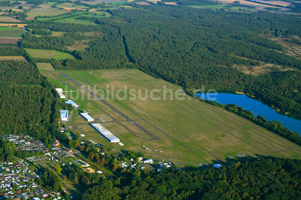 Borkenberge aus der Vogelperspektive: Flugplatz in Borkenberge im Bundesland Nordrhein-Westfalen, Deutschland
