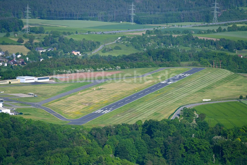 Coburg von oben - Flugplatz in Coburg im Bundesland Bayern, Deutschland