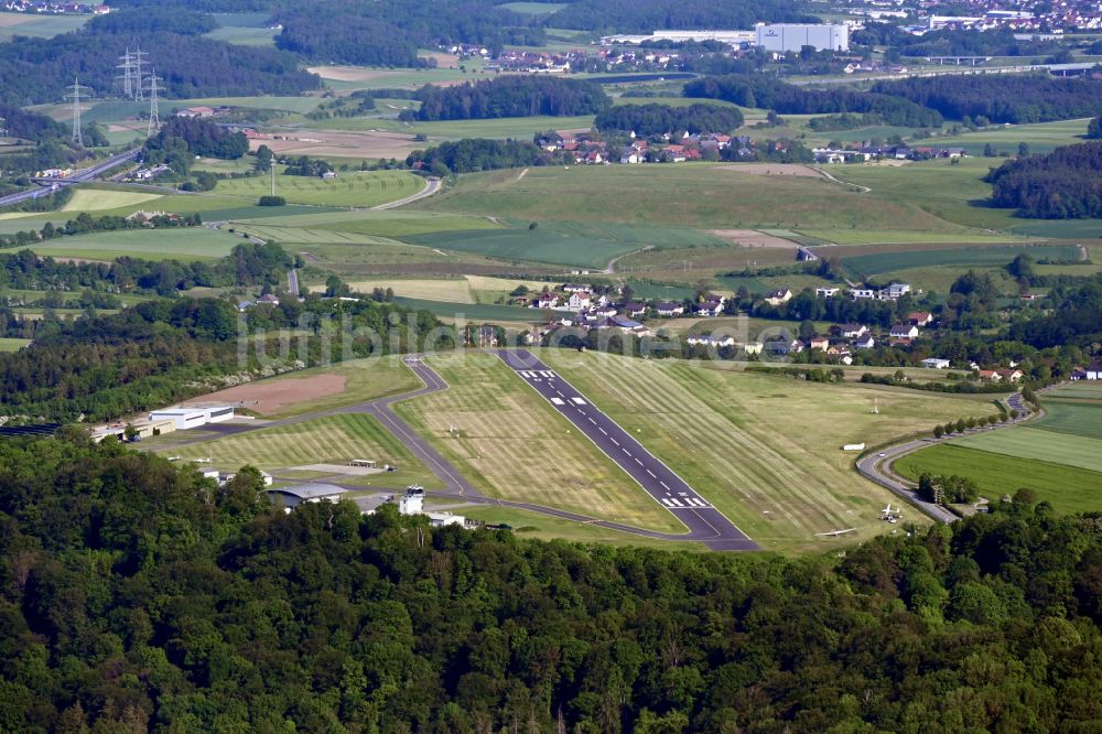 Luftaufnahme Coburg - Flugplatz in Coburg im Bundesland Bayern, Deutschland
