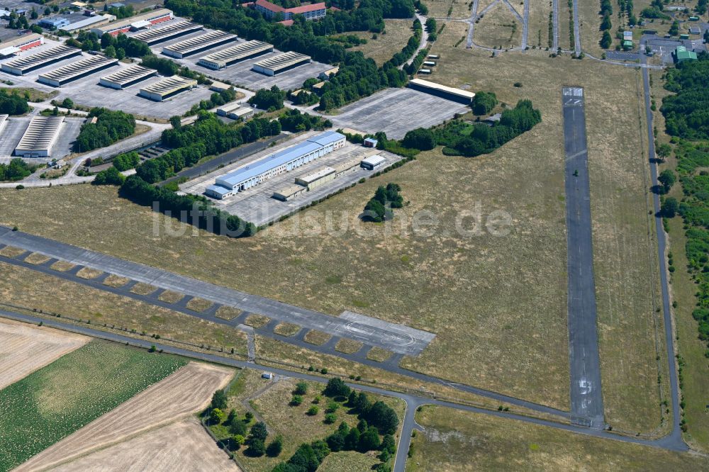 Luftbild Geldersheim - Flugplatz der Conn Barracks in Geldersheim im Bundesland Bayern, Deutschland