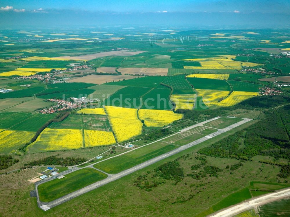 Luftaufnahme Haina - Flugplatz Eisenach-Kindel in Haina im Bundesland Thüringen