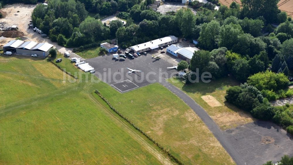 Luftaufnahme Görlitz - Flugplatz in Görlitz im Bundesland Sachsen, Deutschland