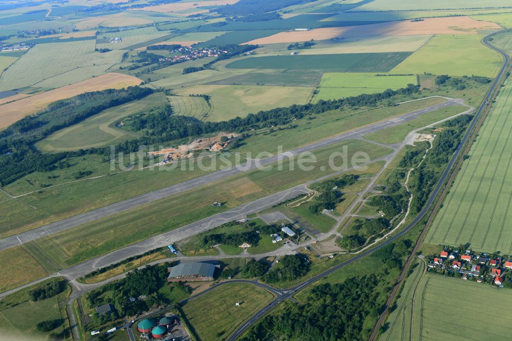 Luftbild Großenhain - Flugplatz in Großenhain im Bundesland Sachsen, Deutschland