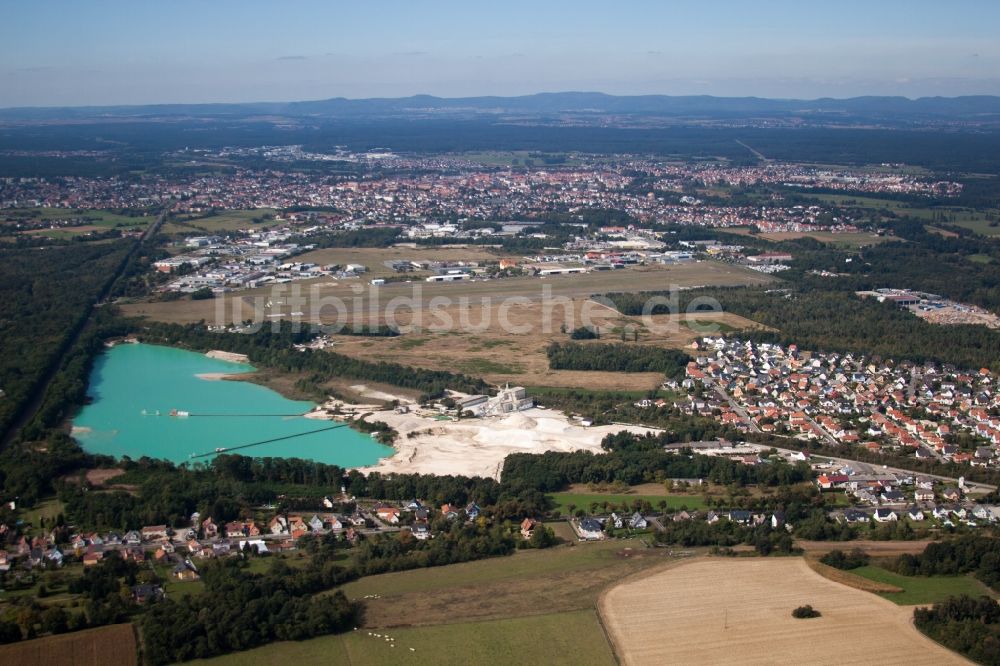Luftaufnahme Haguenau - Flugplatz Haguenau in Haguenau in Grand Est, Frankreich