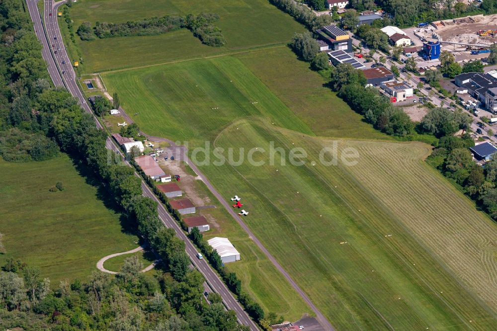 Luftaufnahme Konstanz - Flugplatz in Konstanz im Bundesland Baden-Württemberg, Deutschland
