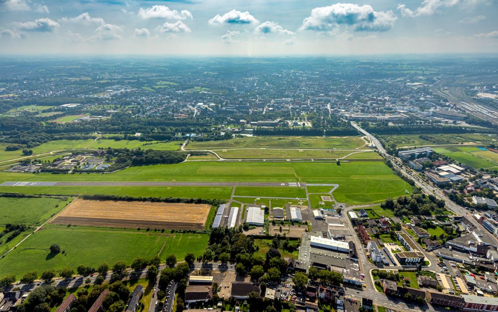 Luftaufnahme Hamm - Flugplatz des Luftsport-Clubs Hamm e.V. in Hamm im Bundesland Nordrhein-Westfalen