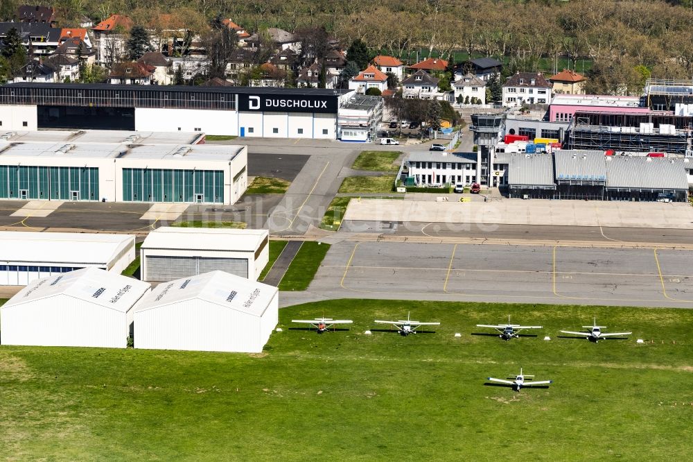 Luftbild Mannheim - Flugplatz in Mannheim im Bundesland Baden-Württemberg, Deutschland