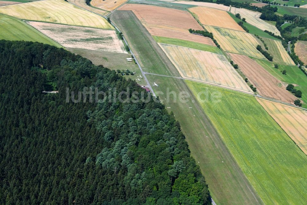 Luftbild Möckmühl - Flugplatz in Möckmühl im Bundesland Baden-Württemberg, Deutschland