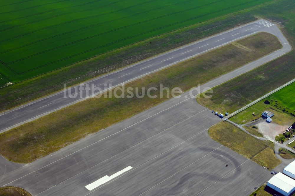 Luftaufnahme Obermehler - Flugplatz in Obermehler im Bundesland Thüringen, Deutschland