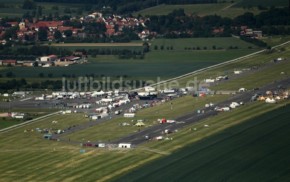 Luftbild Obermehler - Flugplatz im Ortsteil Urbach in Obermehler im Bundesland Thüringen, Deutschland