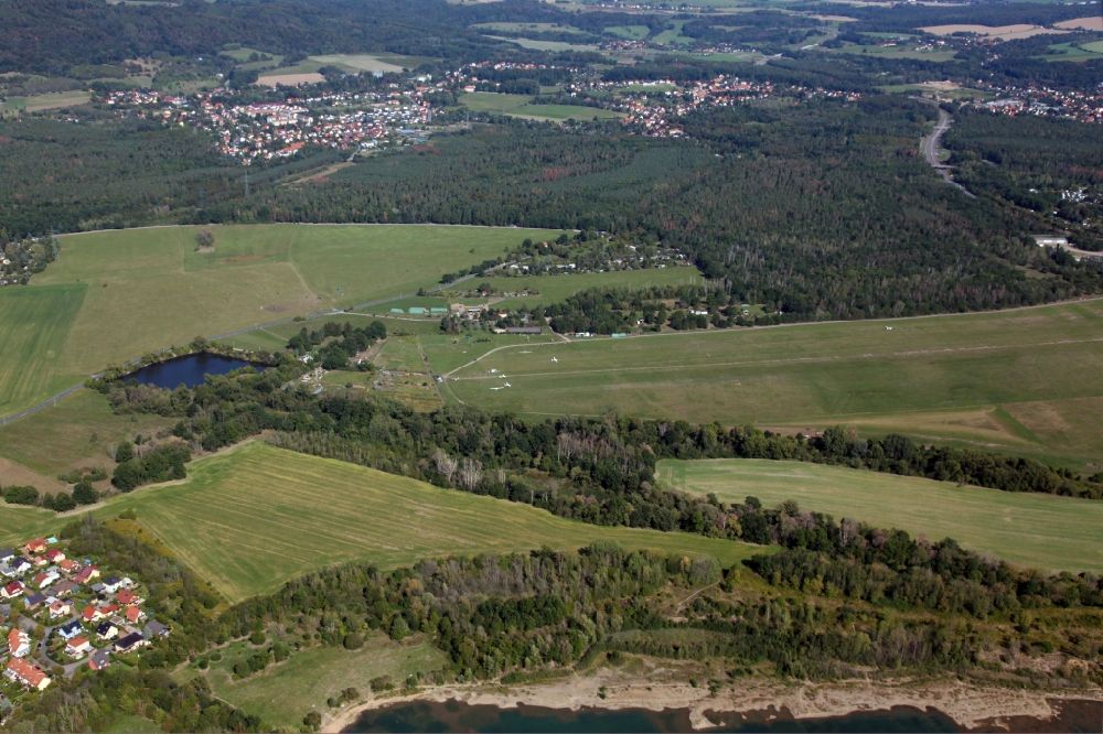 Luftbild Pirna - Flugplatz in Pirna im Bundesland Sachsen, Deutschland