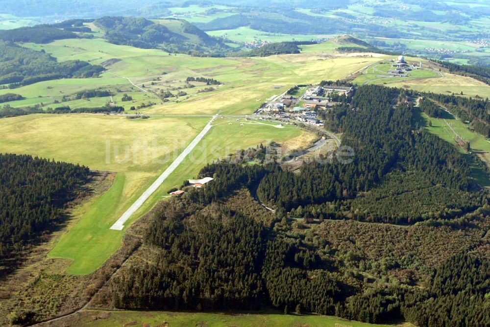 Luftaufnahme Gersfeld/Rhön - Flugsportzentrum Wasserkuppe