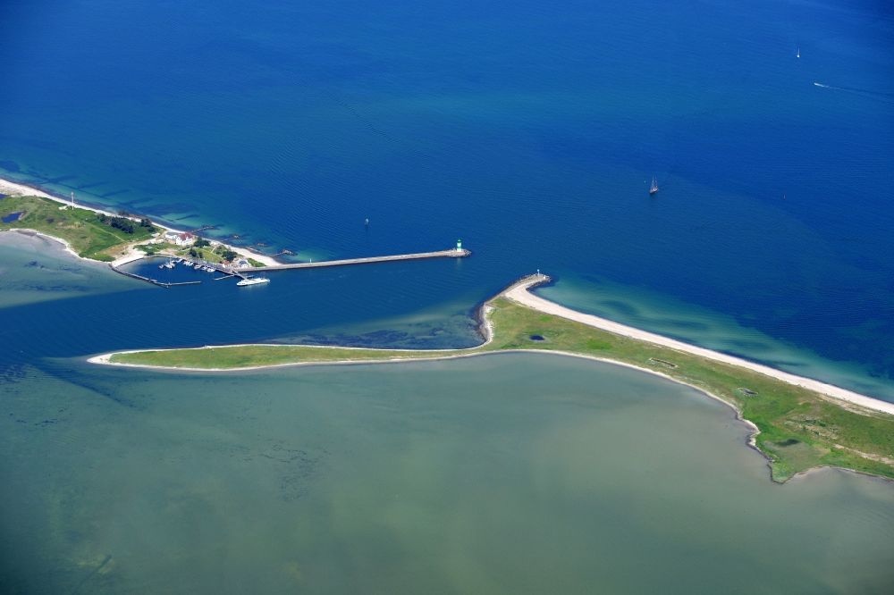 Luftaufnahme Kappeln - Fluß- Mündung der Schleie in die Nordsee in Kappeln im Bundesland Schleswig-Holstein