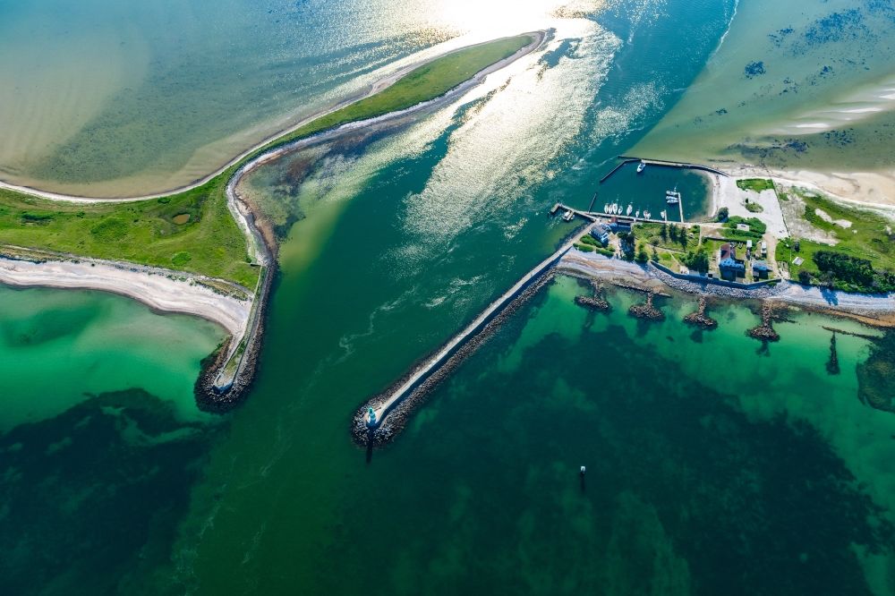 Luftbild Kappeln - Fluß- Mündung der Schleie in die Nordsee in Kappeln im Bundesland Schleswig-Holstein