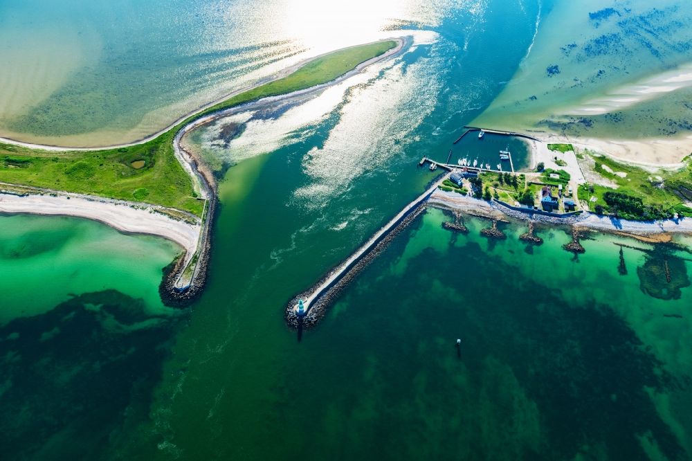 Luftaufnahme Kappeln - Fluß- Mündung der Schleie in die Nordsee in Kappeln im Bundesland Schleswig-Holstein