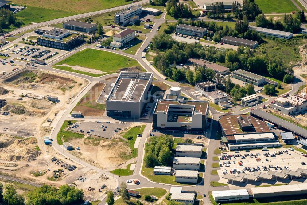 Luftbild Immendingen - Forschungs- Gebäude und Bürokomplex Daimler Prüf- und Technologiezentrum in Immendingen im Bundesland Baden-Württemberg, Deutschland