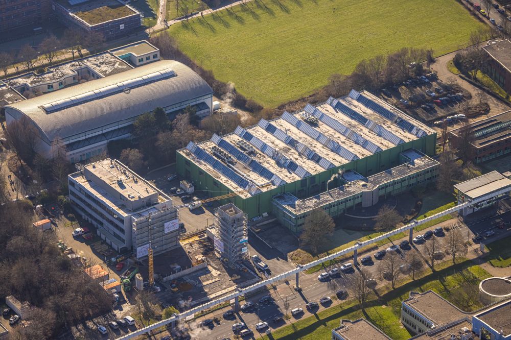 Dortmund von oben - Forschungs- Gebäude und Bürokomplex an der Emil-Figge-Straße am Technologiezentrum Dortmund in Dortmund im Bundesland Nordrhein-Westfalen, Deutschland