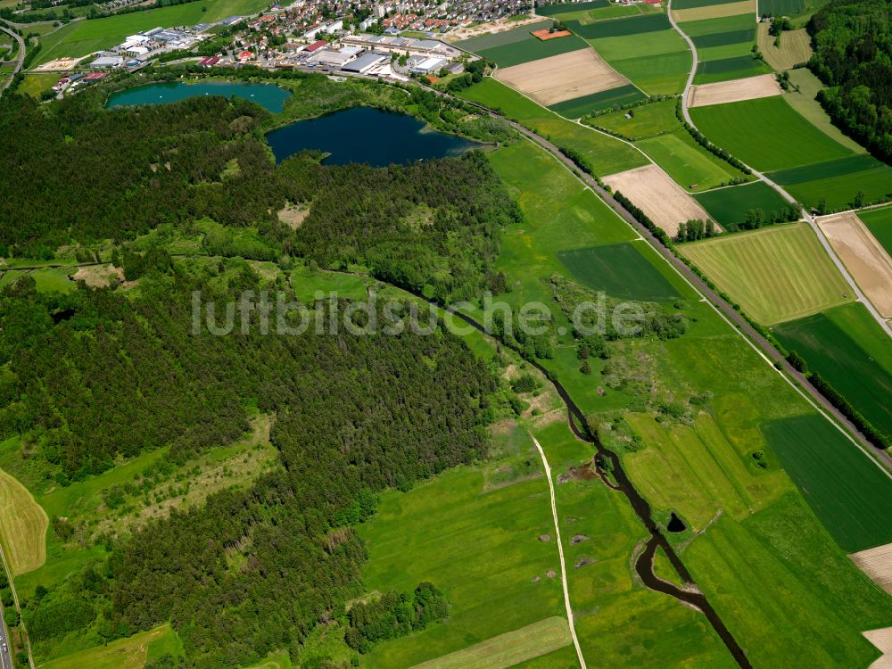 Hochdorf von oben - Forstgebiete in einem Waldgebiet in Hochdorf im Bundesland Baden-Württemberg, Deutschland