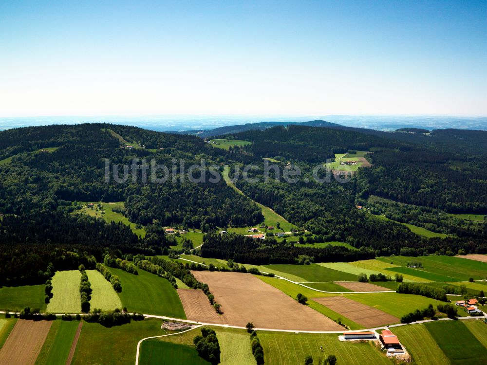 Luftbild Oberfrauenwald - Forstgebiete in einem Waldgebiet in Oberfrauenwald im Bundesland Bayern, Deutschland