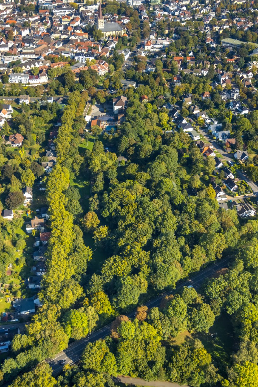 Luftaufnahme Unna - Forstgebiete in einem Waldgebiet in Unna im Bundesland Nordrhein-Westfalen, Deutschland