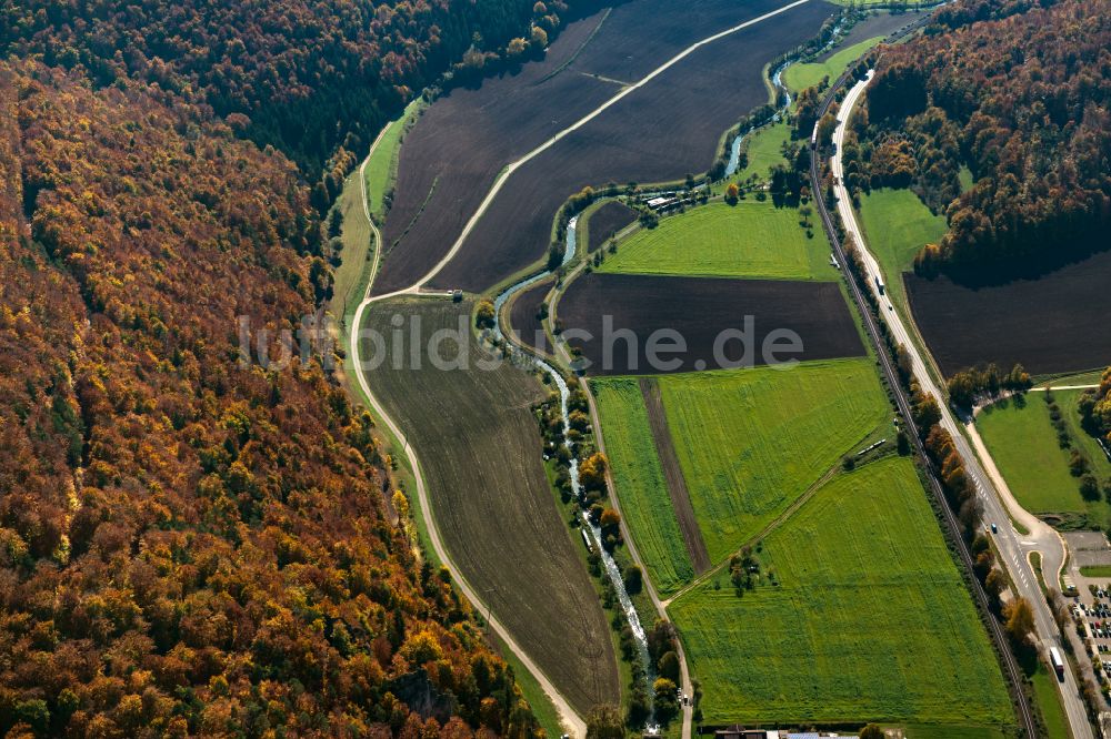 Luftaufnahme Weiler - Forstgebiete in einem Waldgebiet in Weiler im Bundesland Baden-Württemberg, Deutschland