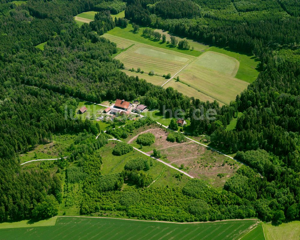 Luftbild Winterstettendorf - Forstgebiete in einem Waldgebiet in Winterstettendorf im Bundesland Baden-Württemberg, Deutschland