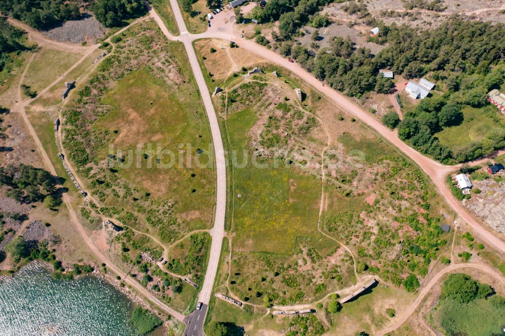 Luftbild Bomarsund - Fragmente der Festungsanlage Bomarsund in Bomarsund in Alands landsbygd, Aland