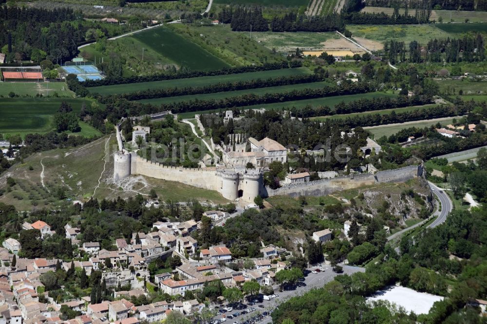 Luftaufnahme Languedoc-Roussillon - Fragmente der Festungsanlage Fort Saint-André an der Rue Montée du Fort in Languedoc-Roussillon in Languedoc-Roussillon Midi-Pyrenees, Frankreich
