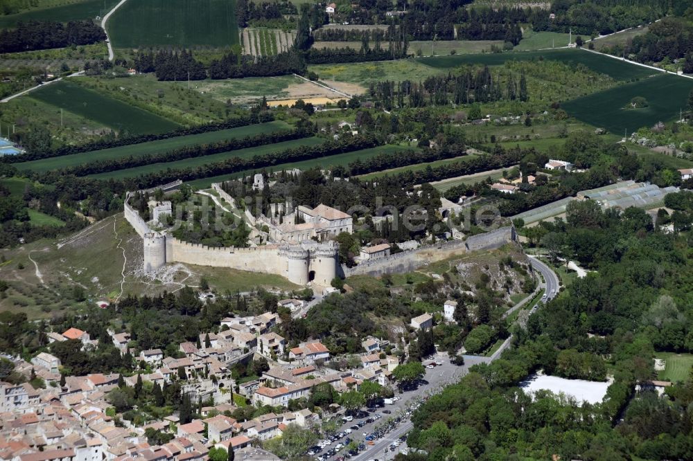 Languedoc-Roussillon aus der Vogelperspektive: Fragmente der Festungsanlage Fort Saint-André an der Rue Montée du Fort in Languedoc-Roussillon in Languedoc-Roussillon Midi-Pyrenees, Frankreich