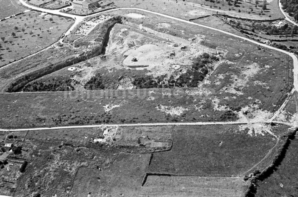 Luftaufnahme Flemalle - Fragmente der Festungsanlage im zweiten Weltkrieg in Flemalle in Region Wallonne, Belgien
