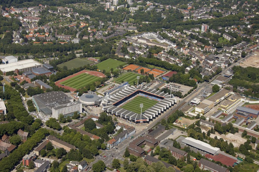 Bochum von oben - Frauen WM-Stadion rewirpowerSTADION in Bochum