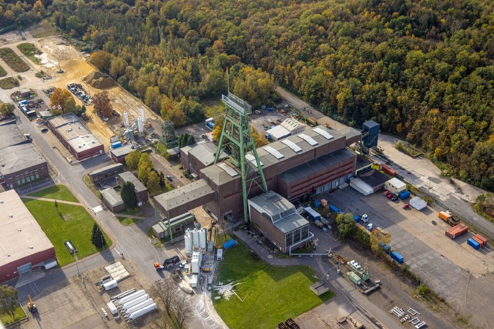 Luftbild Oberhausen - Förderanlagen und Bergbau- Schacht mit Förderturm Prosper-Haniel in Oberhausen im Bundesland Nordrhein-Westfalen, Deutschland