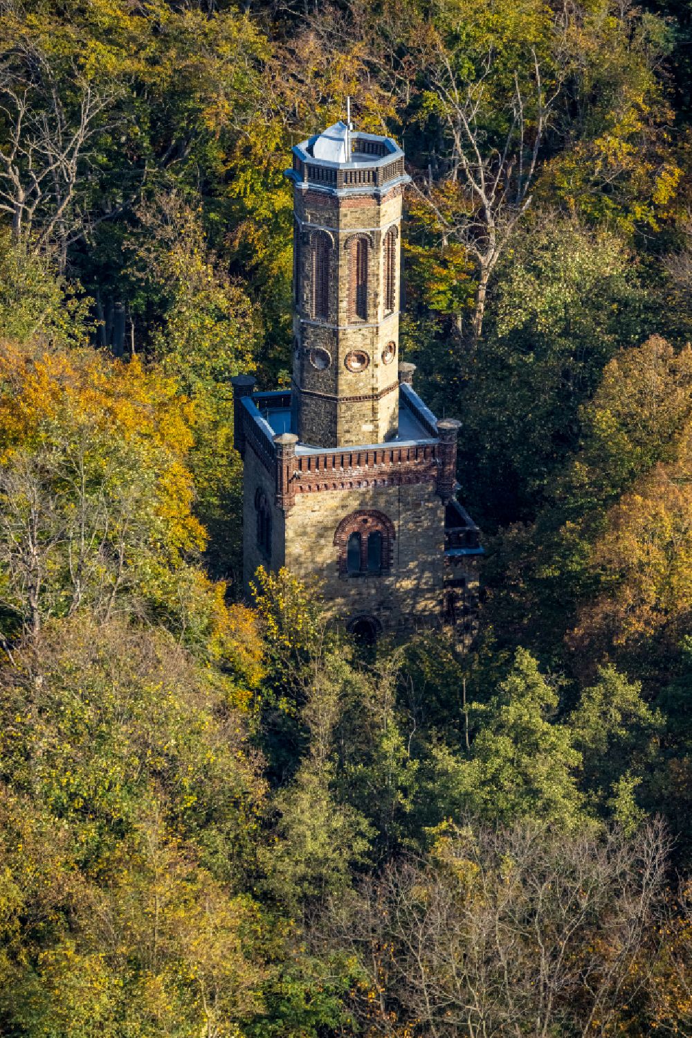 Luftbild Hagen - Freiherr- vom- Stein- Turm auf dem Kaisberg in Hagen im Bundesland Nordrhein-Westfalen