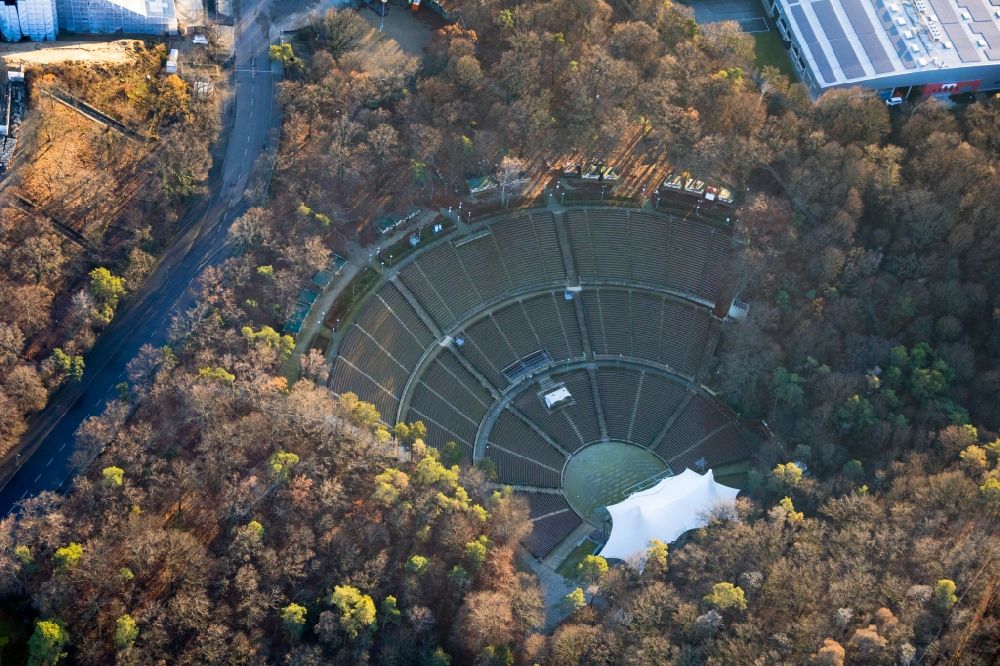 Luftbild Berlin - Freilicht- Bühne der Waldbühne Berlin