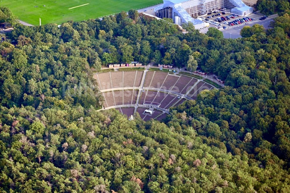 Luftbild Berlin - Freilicht- Bühne der Waldbühne Berlin