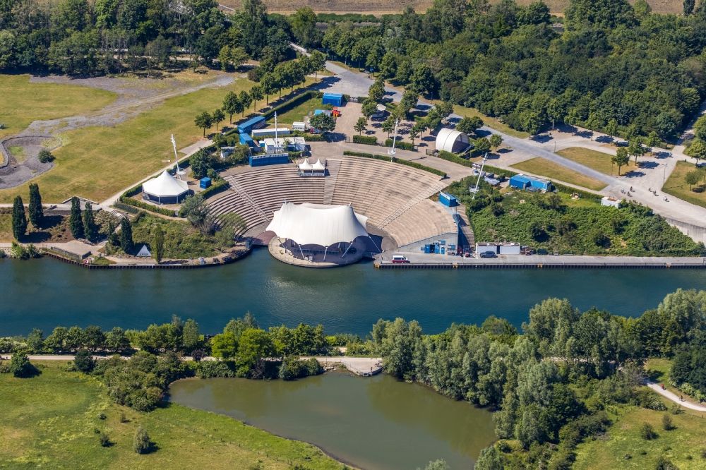 Luftaufnahme Gelsenkirchen - Freilichtbühne Amphitheater-Gelsenkirchen im Bundesland Nordrhein-Westfalen, Deutschland