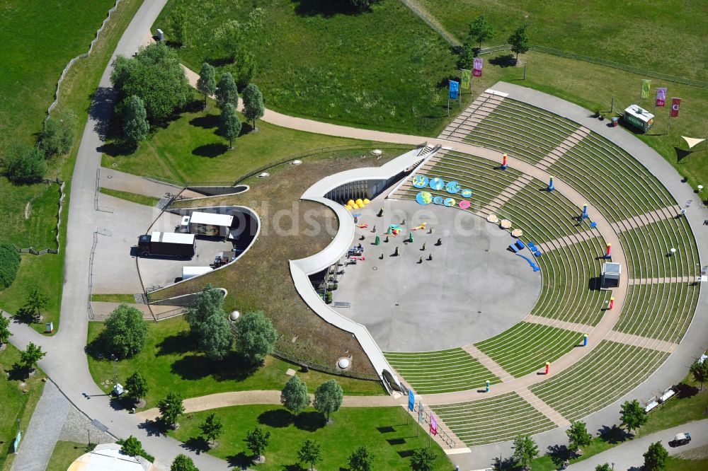 Luftbild Berlin - Freilichtbühne Arena Gärten der Welt in Berlin, Deutschland